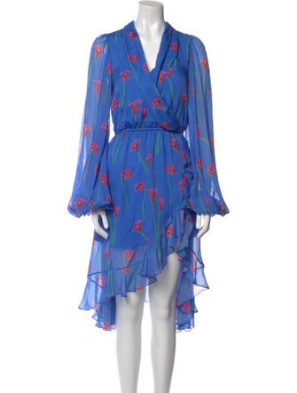 Caroline Constas Silk Knee-Length Dress