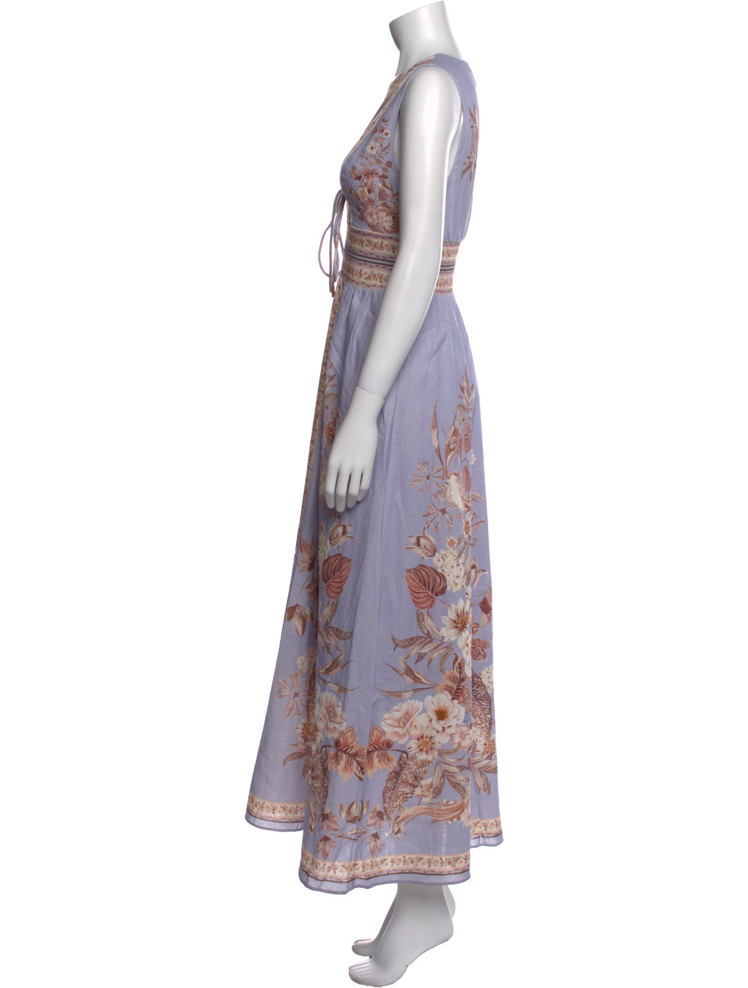 Caroline Constas Printed Long Dress