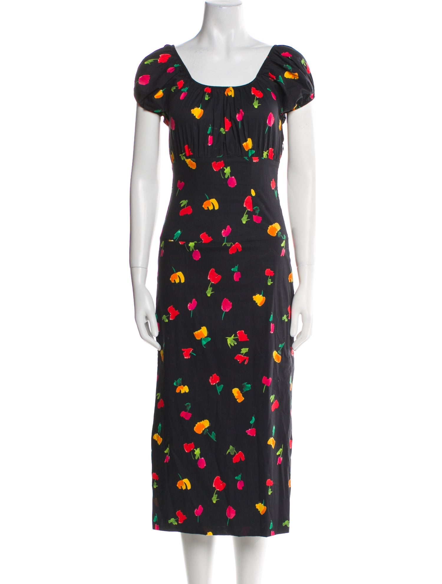 Caroline Constas Silk Midi Length Dress