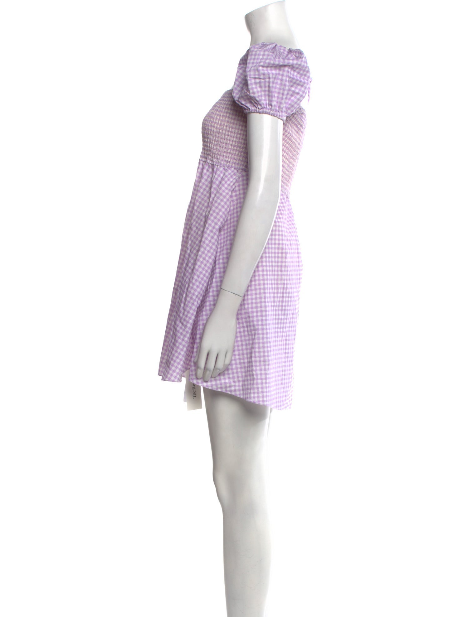 Caroline Constas Plaid Print Mini Dress