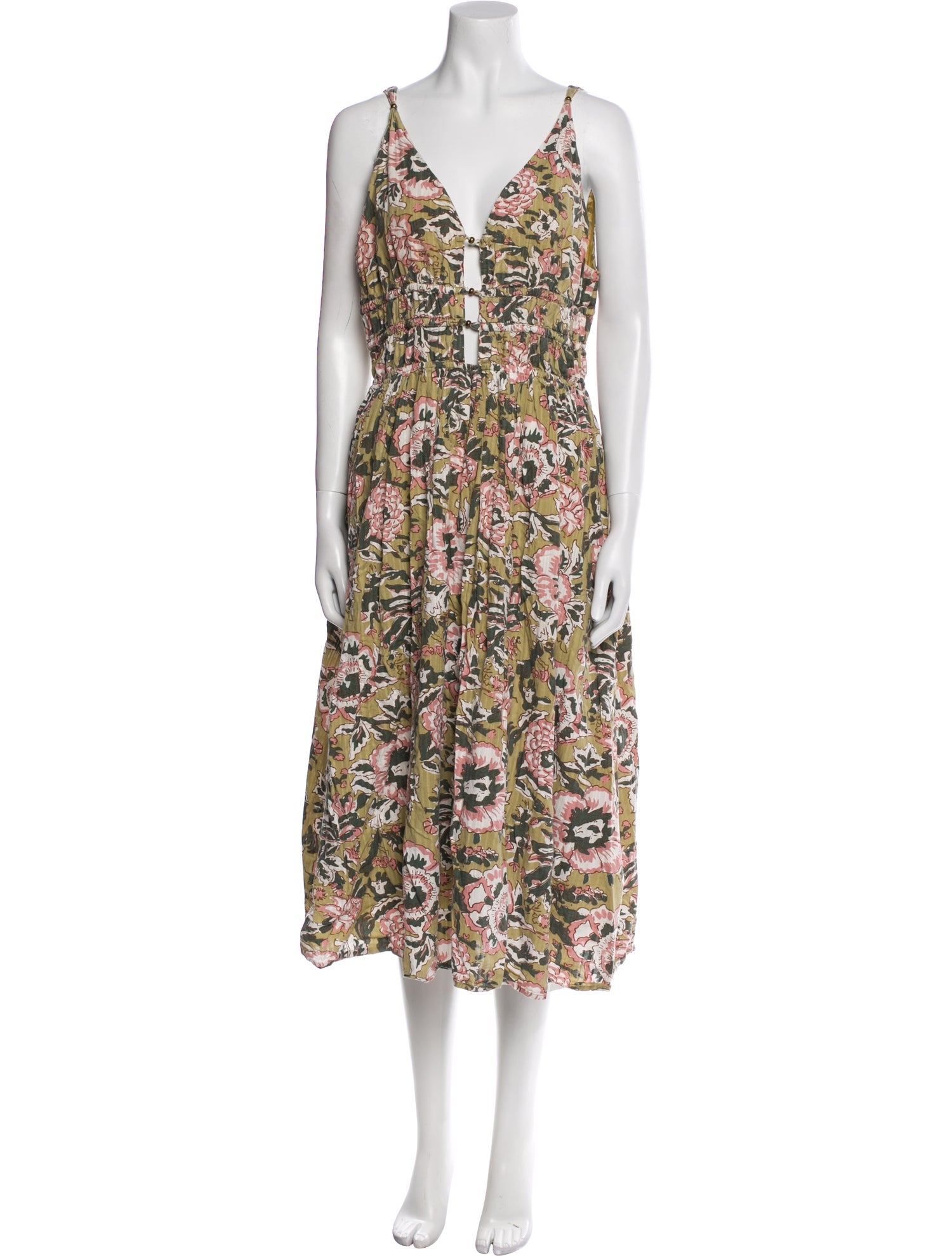 Caroline Constas Printed Midi Length Dress