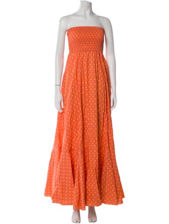 Caroline Constas Strapless Long Dress