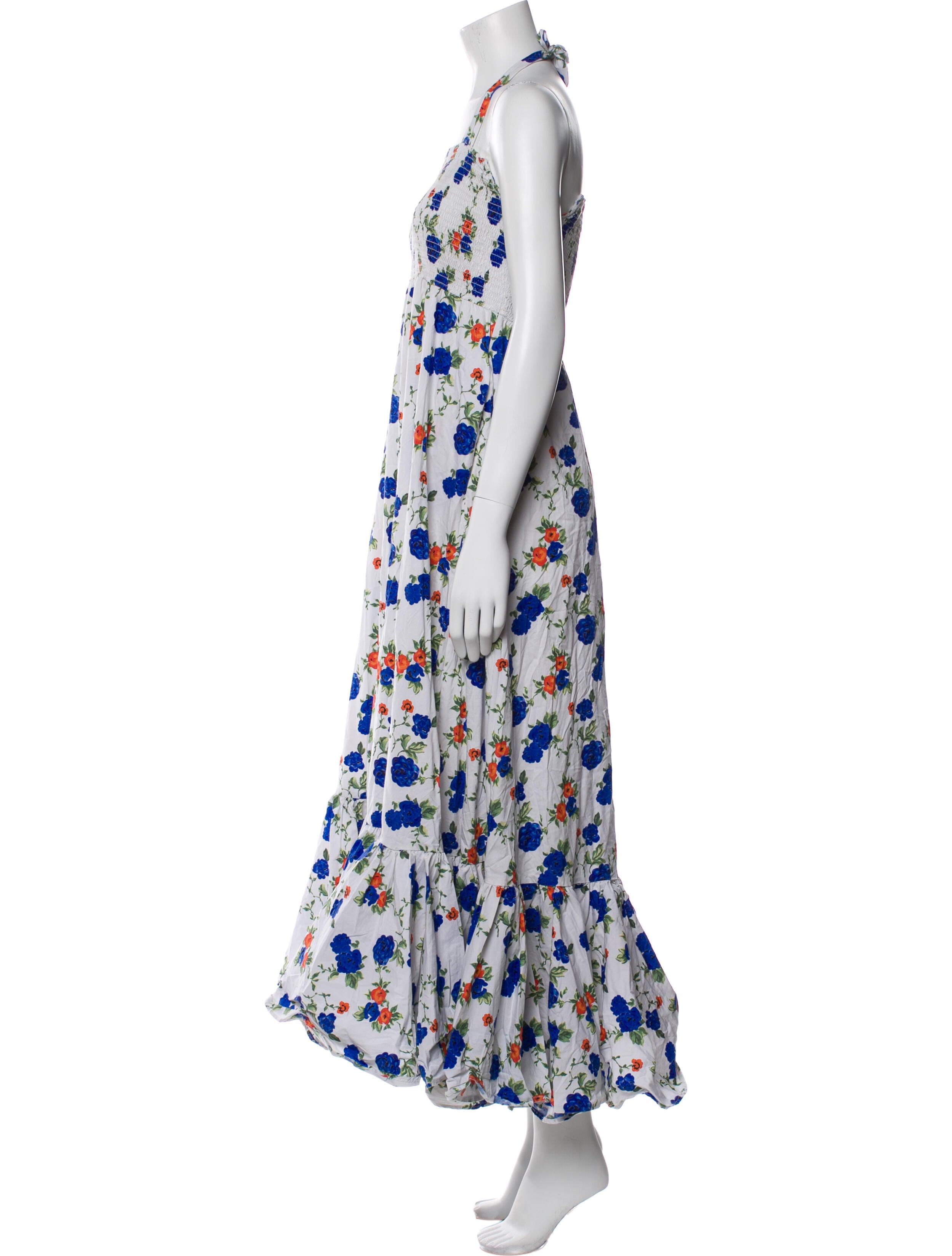 Caroline Constas Floral Print Long Dress