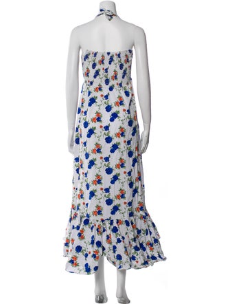 Caroline Constas Floral Print Long Dress