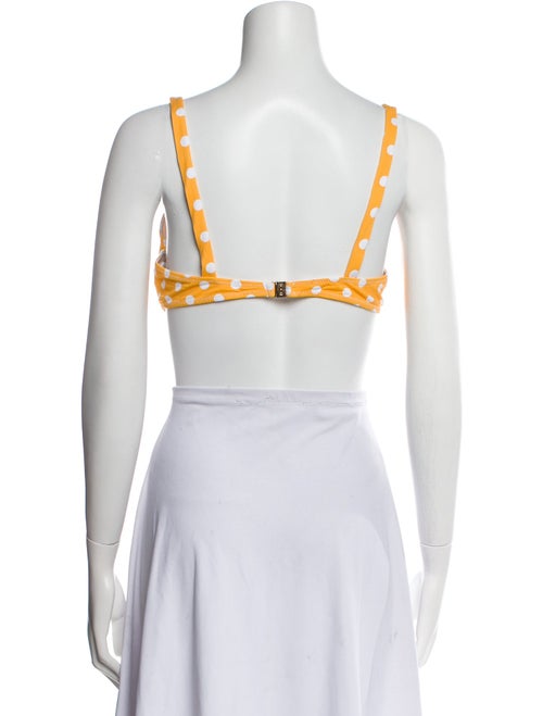 Caroline Constas Polka Dot Print Top