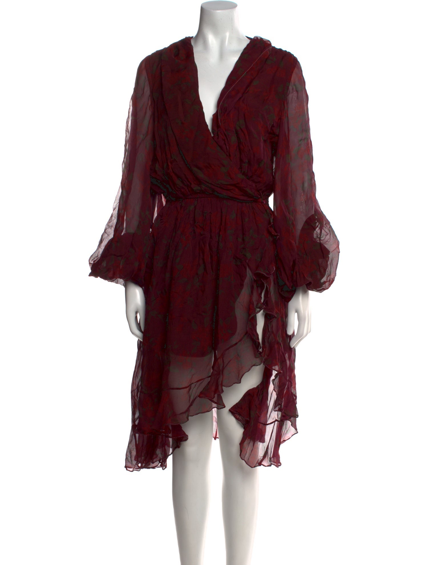 Caroline Constas Silk Knee-Length Dress