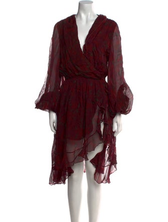 Caroline Constas Silk Knee-Length Dress