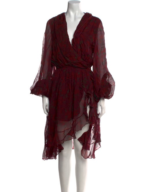 Caroline Constas Silk Knee-Length Dress