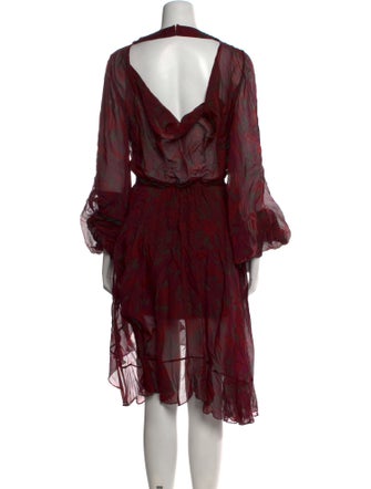 Caroline Constas Silk Knee-Length Dress