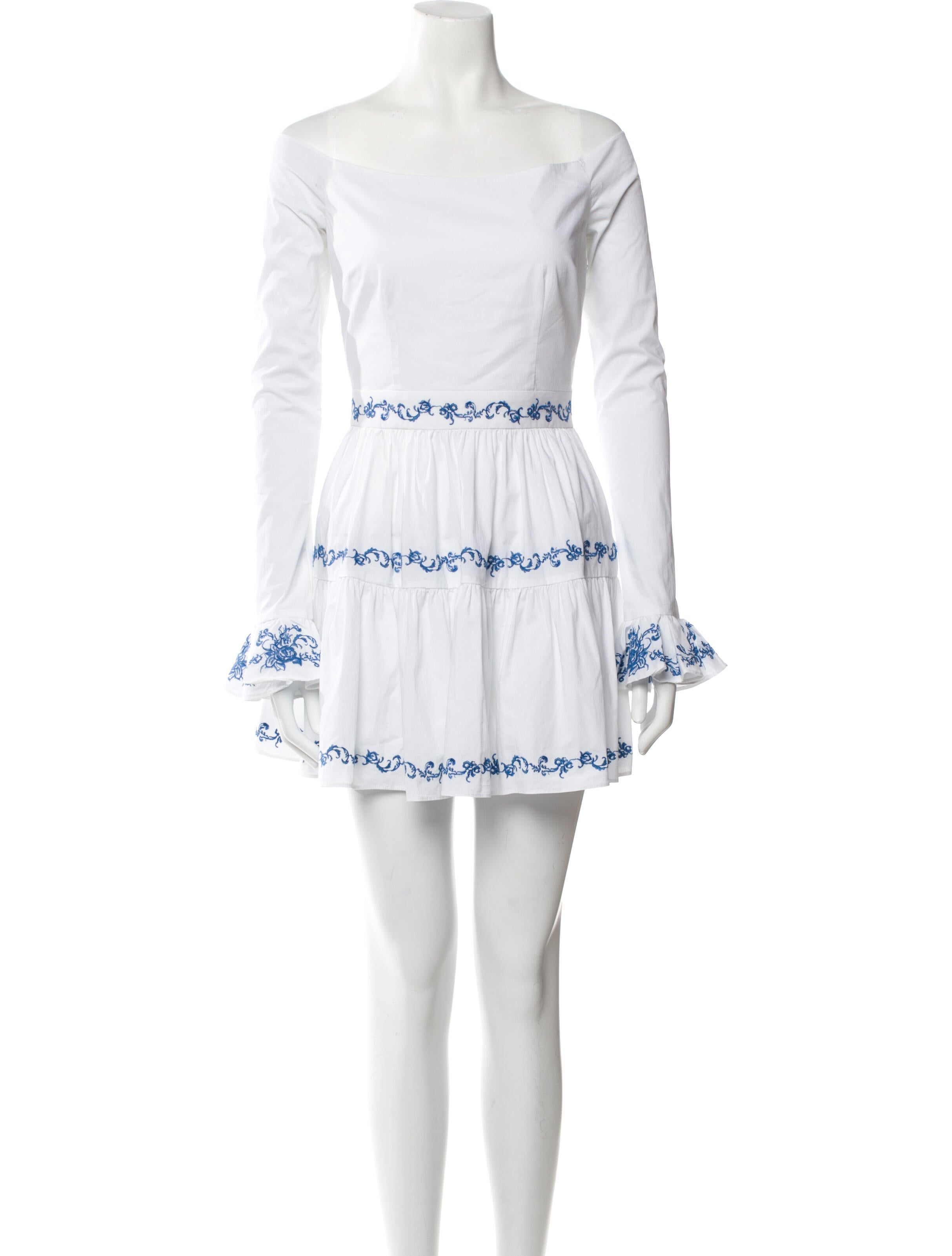 Caroline Constas Off-The-Shoulder Mini Dress w/ Tags