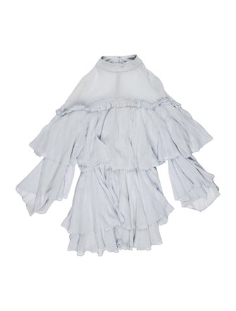 Caroline Constas Silk Mini Dress