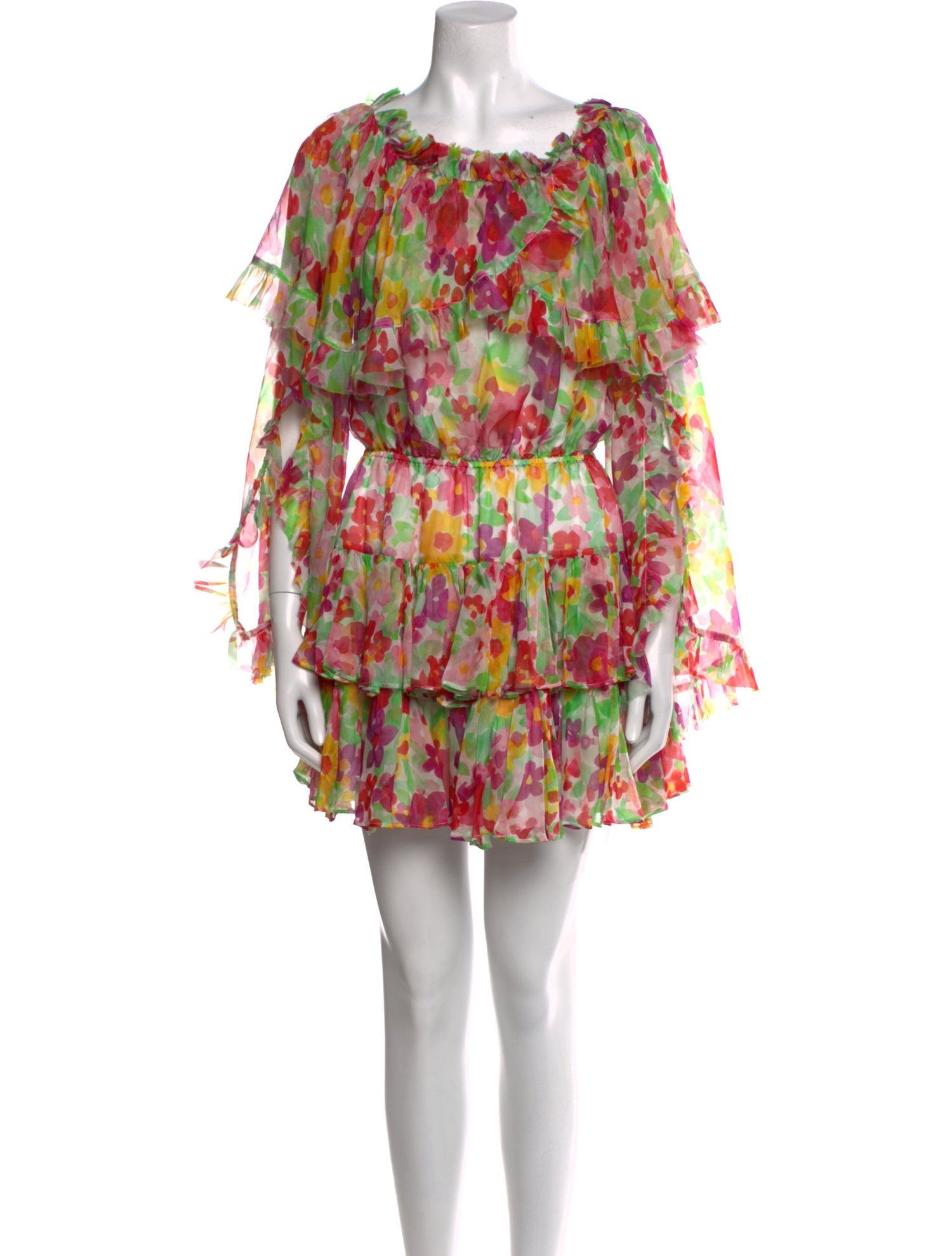 Caroline Constas Silk Mini Dress