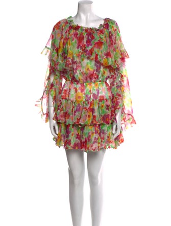 Caroline Constas Silk Mini Dress