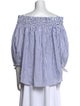 Caroline Constas Striped Off-The-Shoulder Blouse