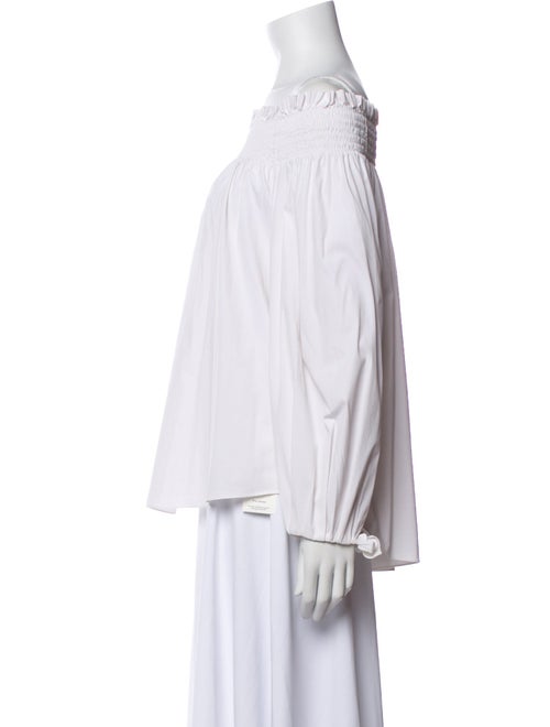 Caroline Constas Off-The-Shoulder Long Sleeve Blouse