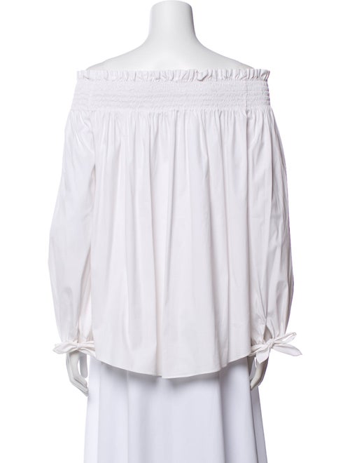 Caroline Constas Off-The-Shoulder Long Sleeve Blouse