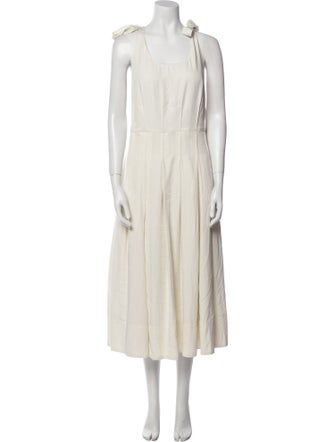 Caroline Constas Scoop Neck Long Dress