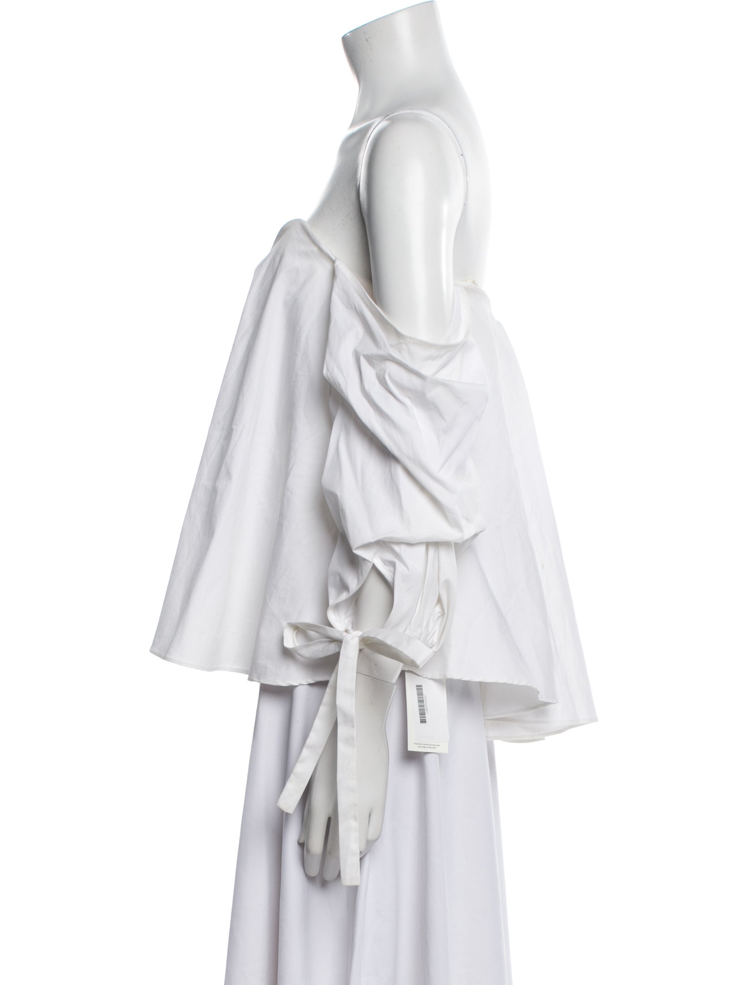 Caroline Constas Off-The-Shoulder Three-Quarter Sleeve Blouse