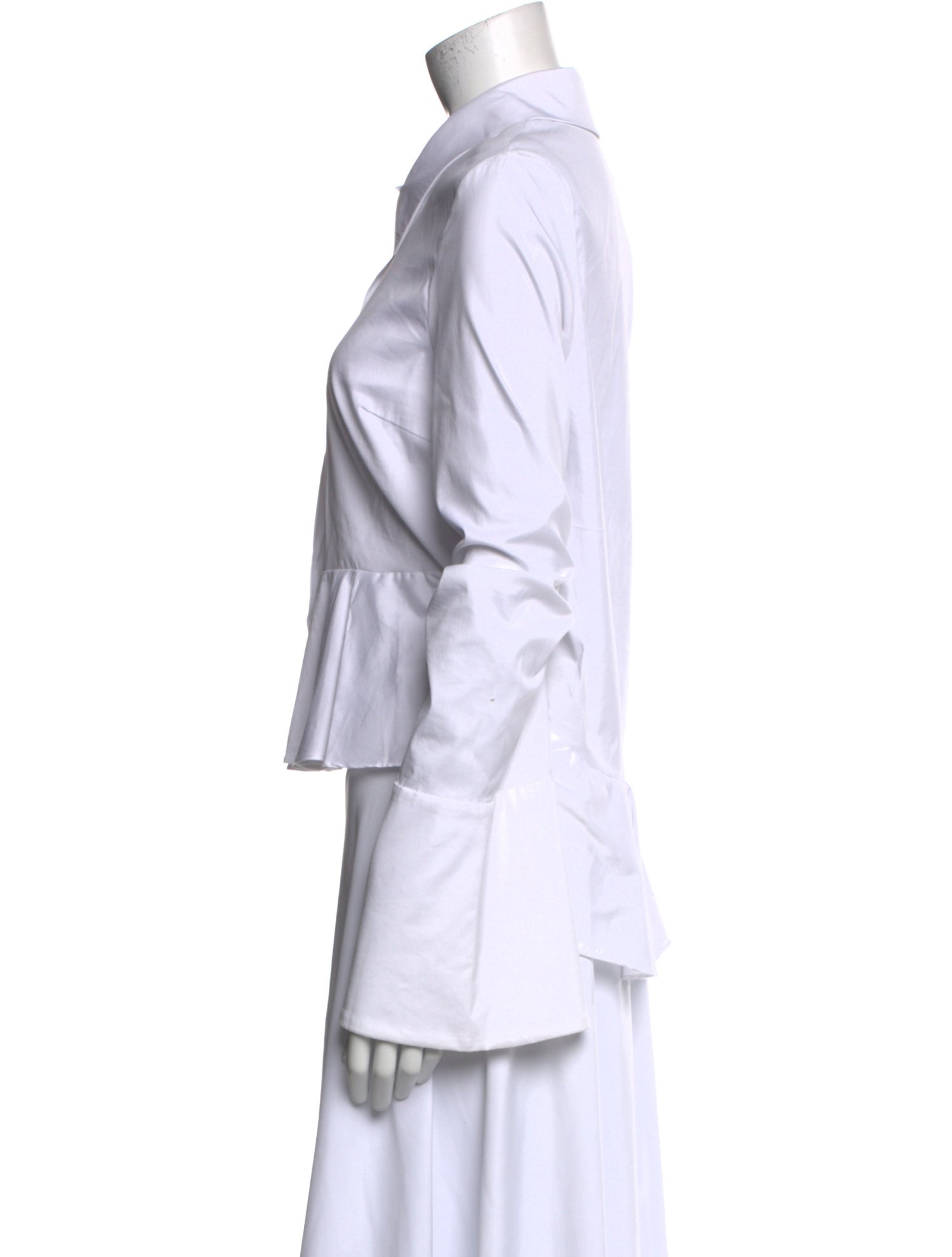 Caroline Constas Long Sleeve Button-Up Top