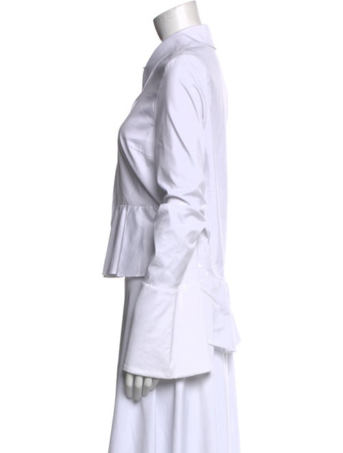 Caroline Constas Long Sleeve Button-Up Top