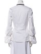 Caroline Constas Tie Neck Long Sleeve Blouse
