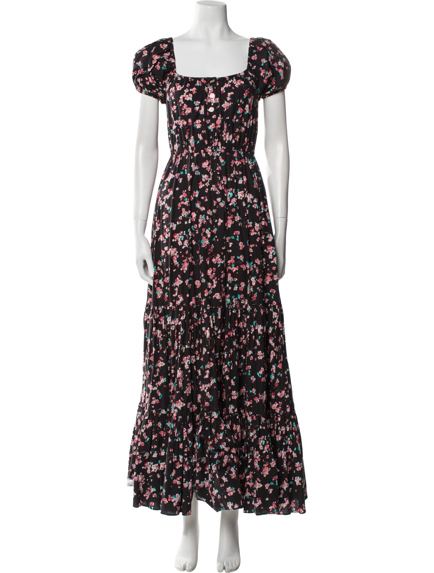 Caroline Constas Floral Print Long Dress