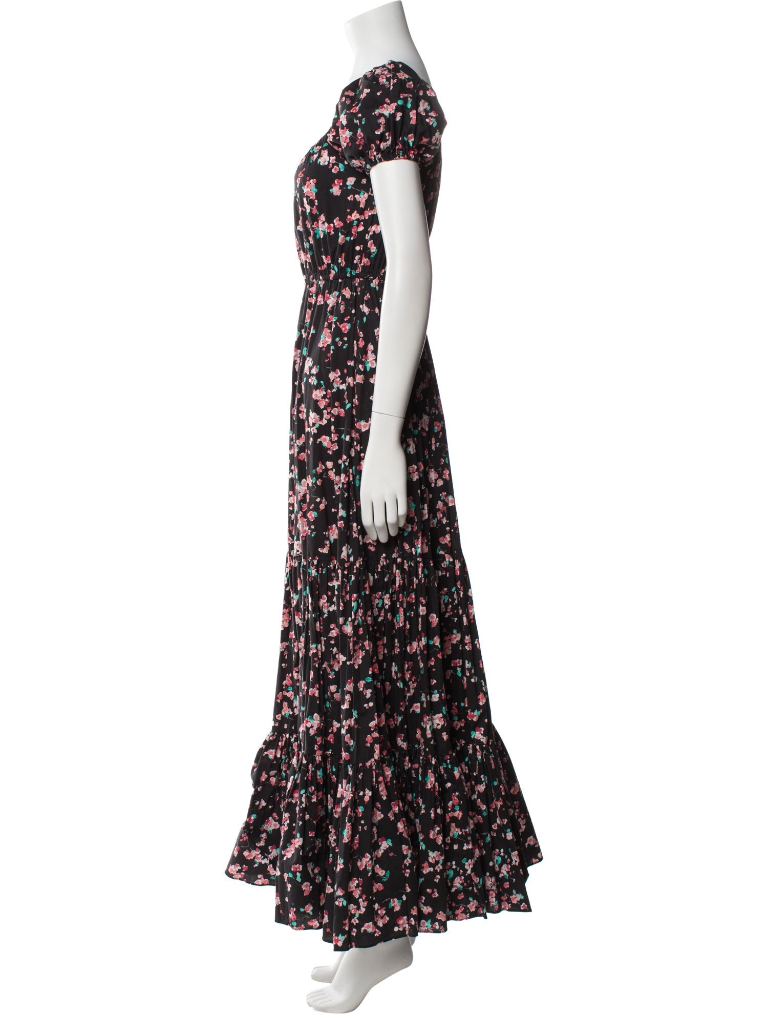 Caroline Constas Floral Print Long Dress