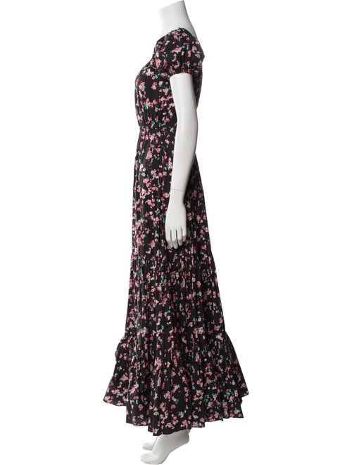 Caroline Constas Floral Print Long Dress