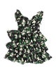 Caroline Constas Floral Print Mini Dress