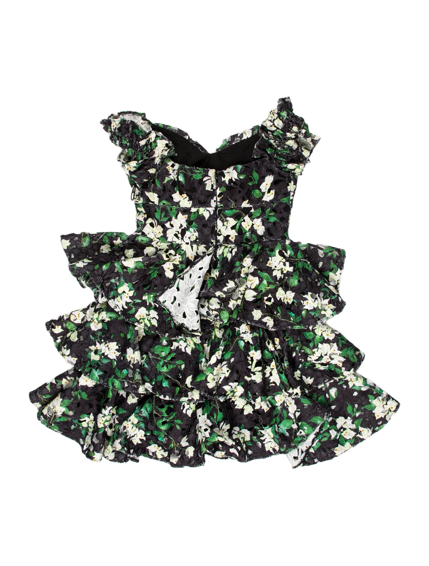 Caroline Constas Floral Print Mini Dress