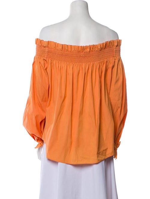 Caroline Constas Off-The-Shoulder Three-Quarter Sleeve Blouse