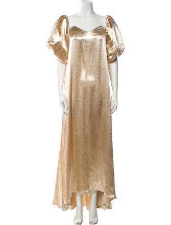 Caroline Constas Square Neckline Long Dress