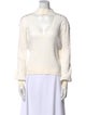Caroline Constas Mock Neck Long Sleeve Sweatshirt