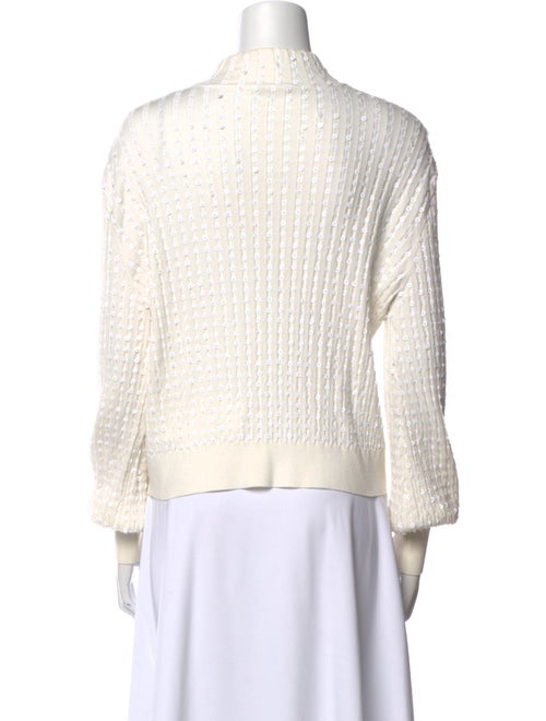 Caroline Constas Mock Neck Long Sleeve Sweatshirt