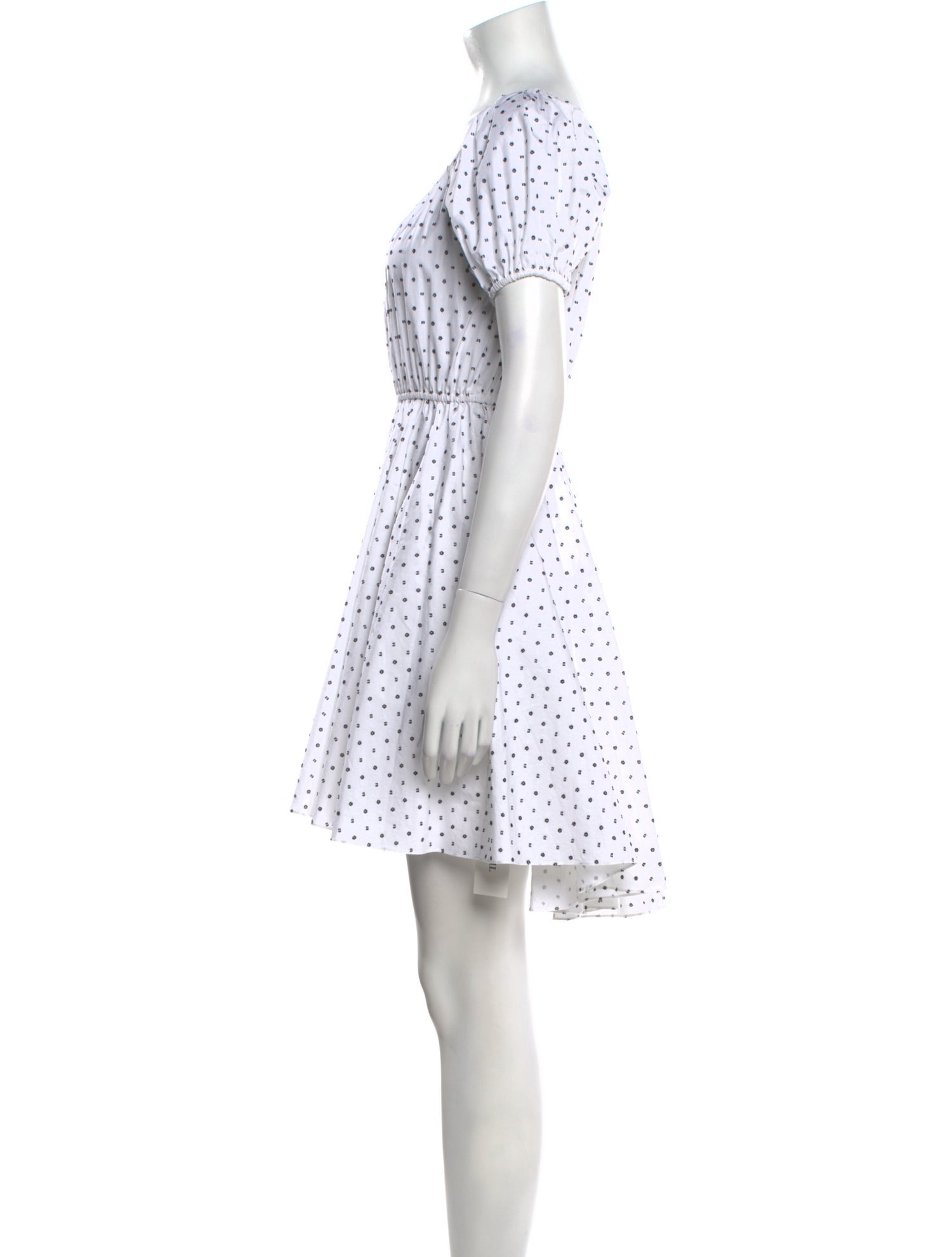 Caroline Constas Polka Dot Print Mini Dress