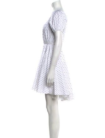 Caroline Constas Polka Dot Print Mini Dress
