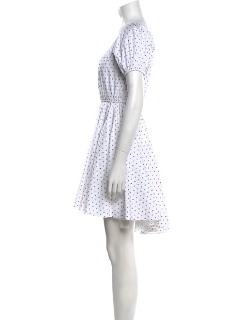 Caroline Constas Polka Dot Print Mini Dress