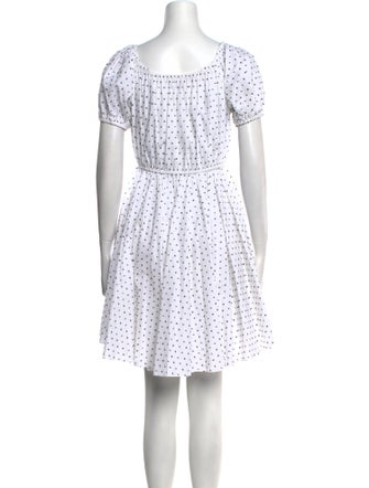 Caroline Constas Polka Dot Print Mini Dress