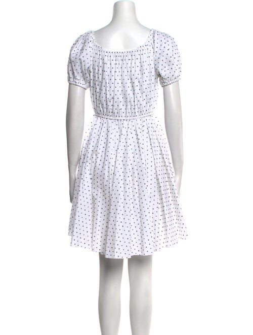 Caroline Constas Polka Dot Print Mini Dress