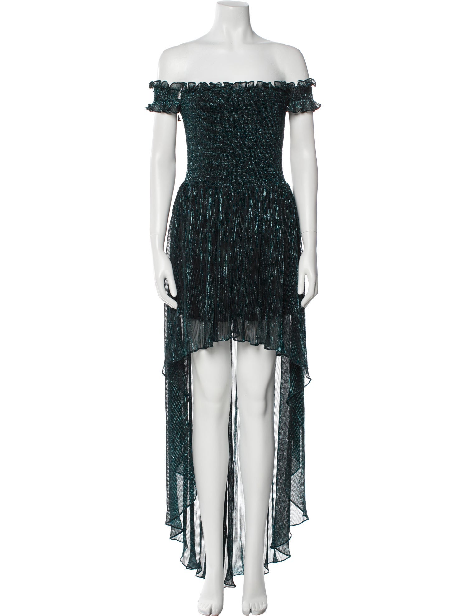 Caroline Constas Lace Pattern Long Dress