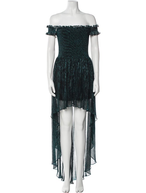 Caroline Constas Lace Pattern Long Dress