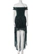 Caroline Constas Lace Pattern Long Dress
