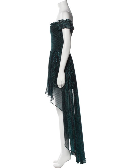 Caroline Constas Lace Pattern Long Dress