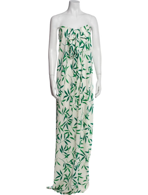 Caroline Constas Printed Long Dress