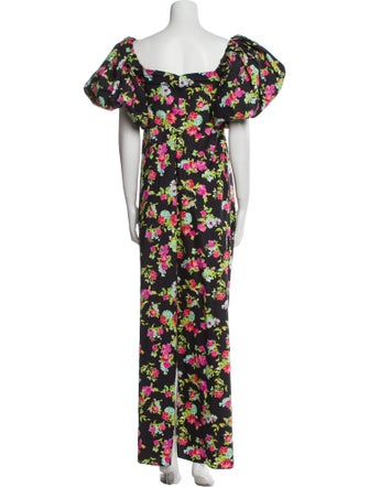 Caroline Constas Floral Print Long Dress