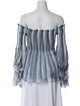 Caroline Constas Silk Striped Blouse