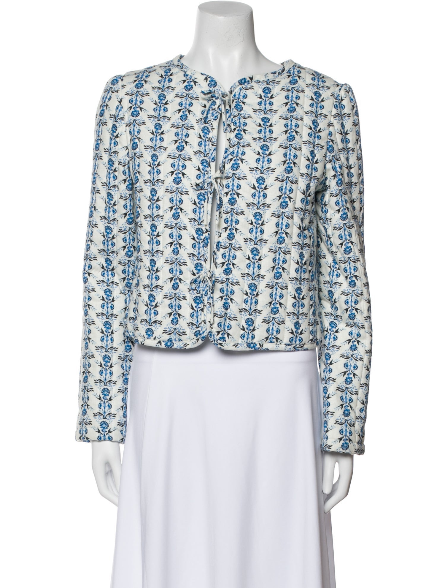 Caroline Constas Linen Tweed Pattern Evening Jacket w/ Tags