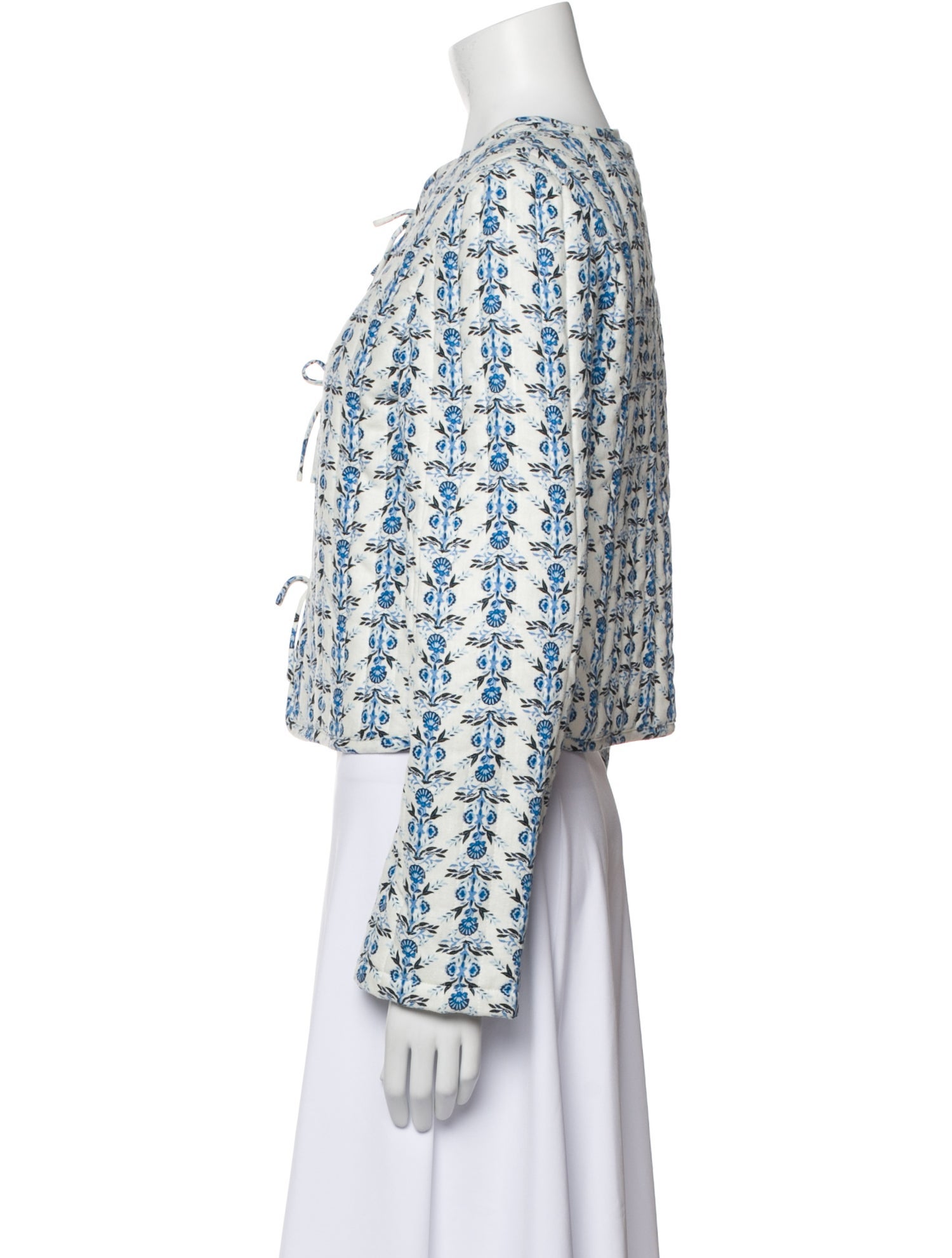 Caroline Constas Linen Tweed Pattern Evening Jacket w/ Tags