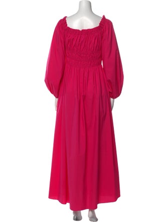 Caroline Constas Bateau Neckline Long Dress