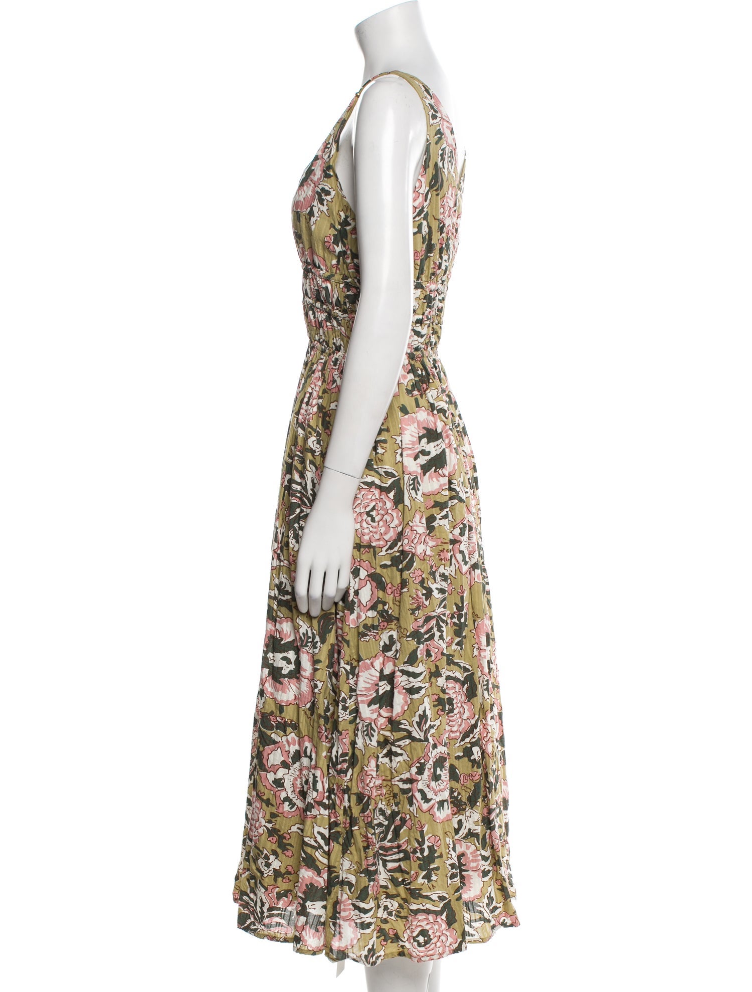 Caroline Constas Floral Print Long Dress